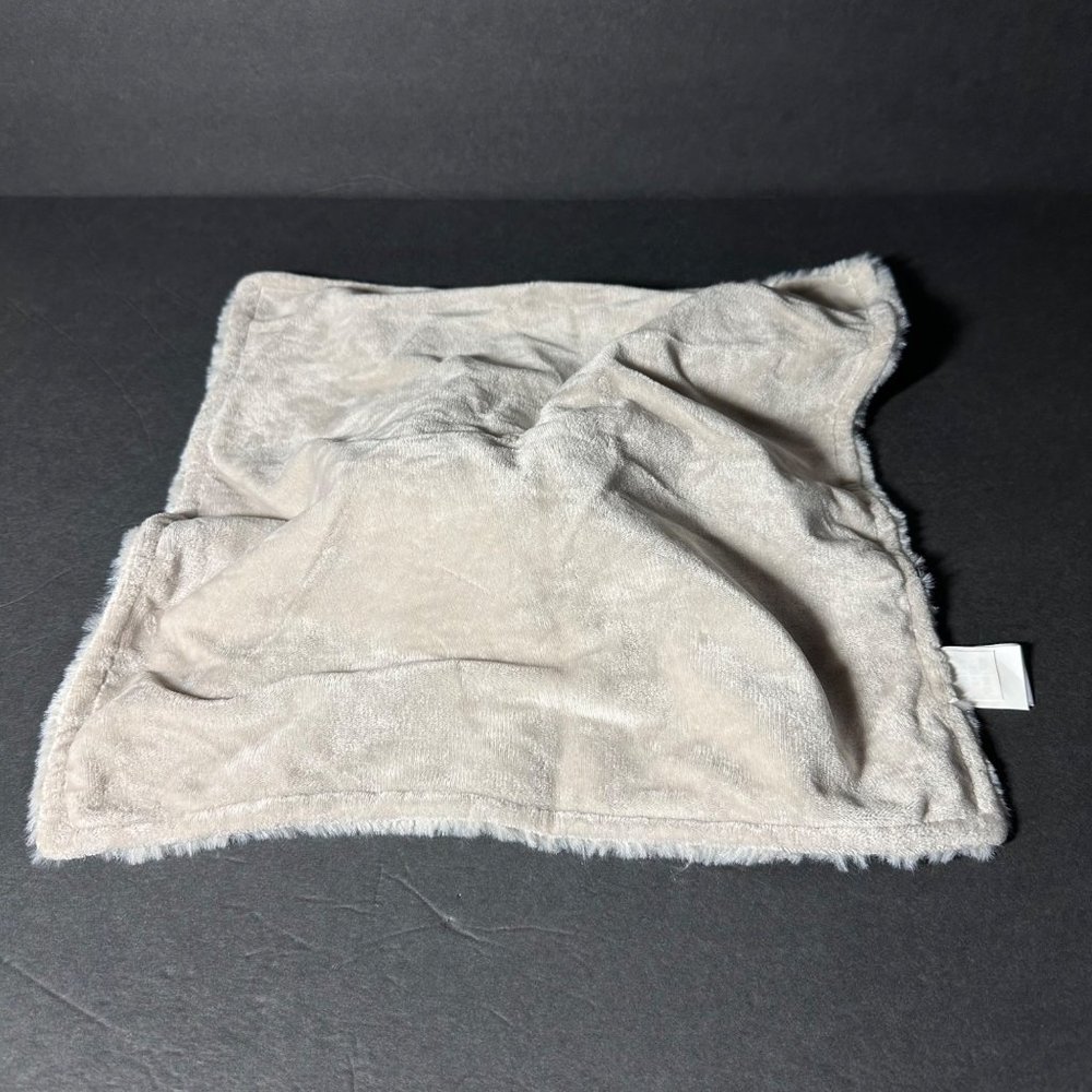 Okie Dokie Beige Taupe Teddy Bear Lovey Security Blanket Baby Plush Soft Toy - Picture 8 of 10